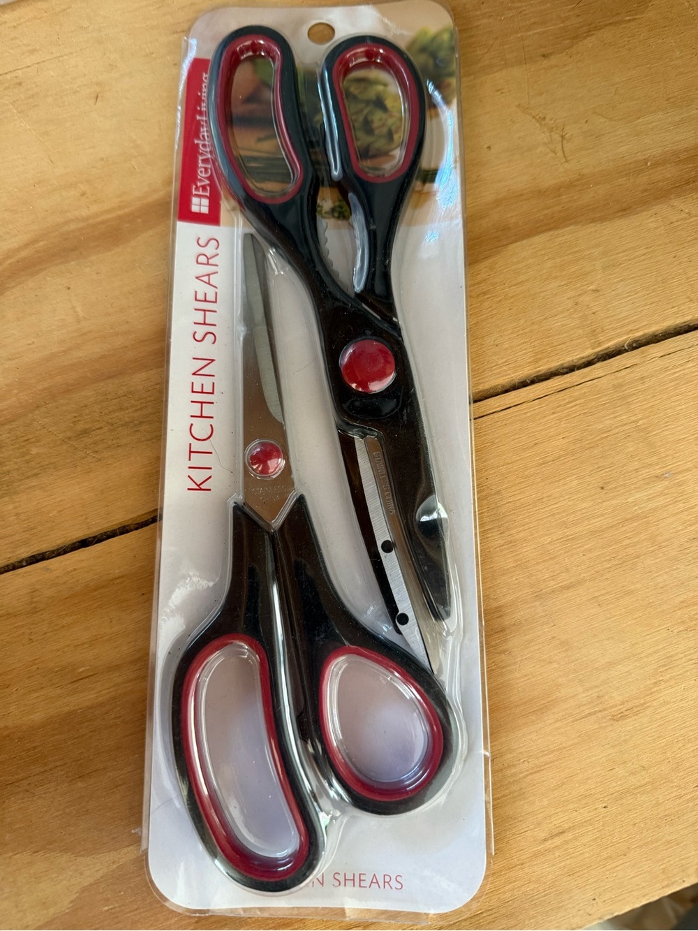 Everyday Kitchen Shears - Black with Red Accents